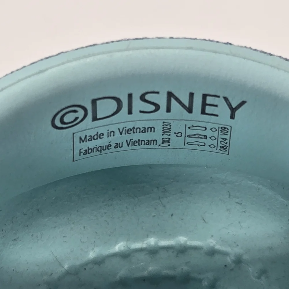 Crocs X Disney Frozen Light Blue Glitter Kids Clogs with Strap Size C5 Toddler